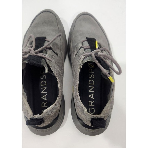 Cole Haan Men Shoe Grandsport Apron Toe Size 8M Gray‎ Suede Sneaker Pre Owned - Picture 8 of 11